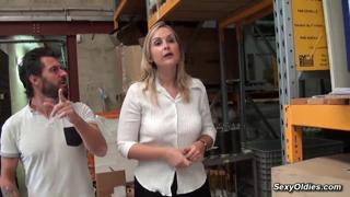 Sexy French siren devours and ravishes in her workplace lair
