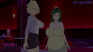 Three-way freak fest featuring Inko, Mitsuki & Izuku in steamy My Hero Academia XXX debauchery