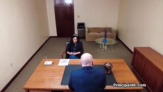 Boss big dicking mature teacher at work
