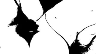 Granny pussy fucking from all sides in cartoon style