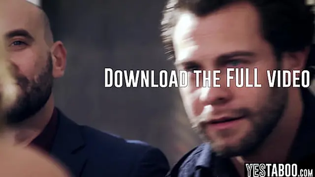 Hot teachers double fuck young student in classroom