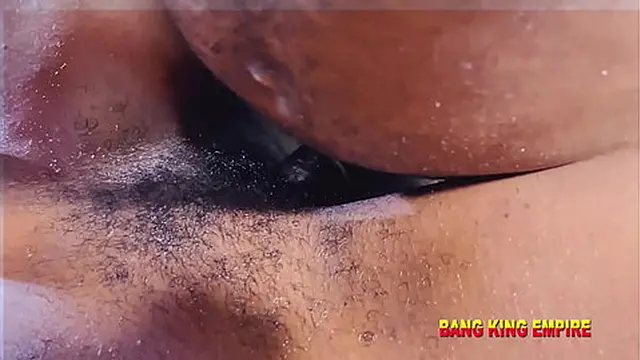 Black African wife gets intense creampie in hardcore big dick🌭 porn