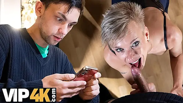 SHAME4K  Czech woman furious and took control &mdash;  pounding him relentlessly