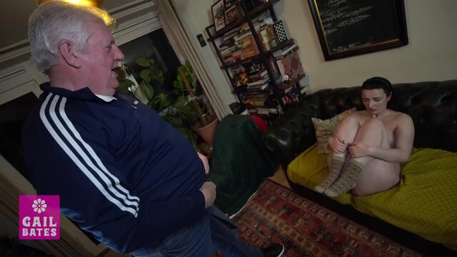 Babysitter blackmailed into dirty sex by perverted grandpa