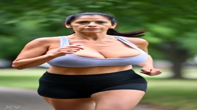 Mature MILFs show off natural breasts and have a little nip-slip while