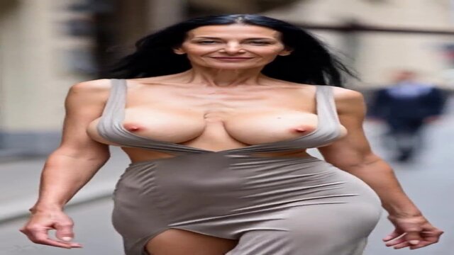 Busty MILFs show off massive natural knockers in nipple slips